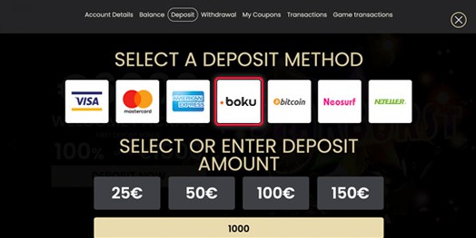 deposit boku payment casinos 2021
