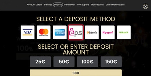 eps deposit online casino