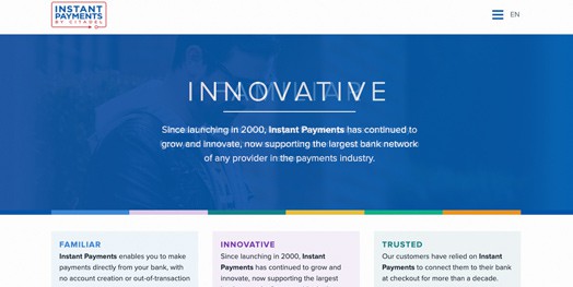 website screenshot instant banking by citadel