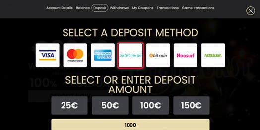 safecharge deposit method online casino sites 2021